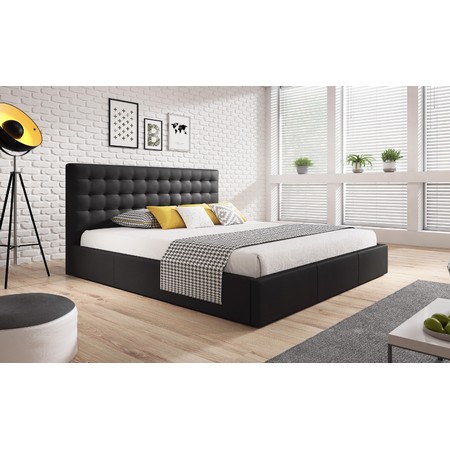 Čalouněná postel VERO rozměr 120x200 cm Černá TT-FURNITURE