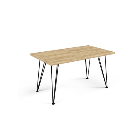 Jídelní stůl SONIA 140 cm - dub artisan/černá