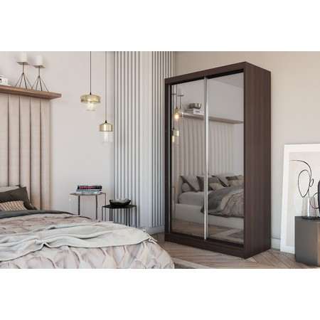 Kvalitní Šatní Skříň Debora 120 cm Wenge Furniture