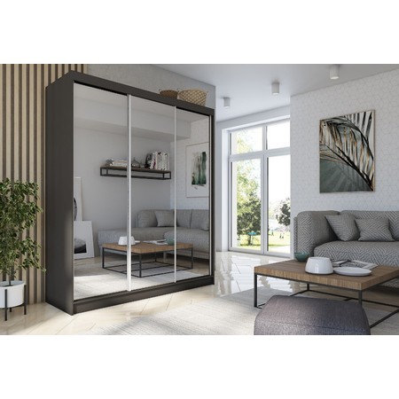 Kvalitní Šatní Skříň Debora 180 cm Wenge Furniture