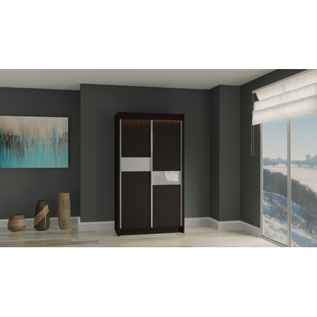 Kvalitní Šatní Skříň Livia 200 cm Wenge/bílá Furniture