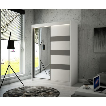 Kvalitní Šatní Skříň Lotse 250 cm Černá Wenge Furniture