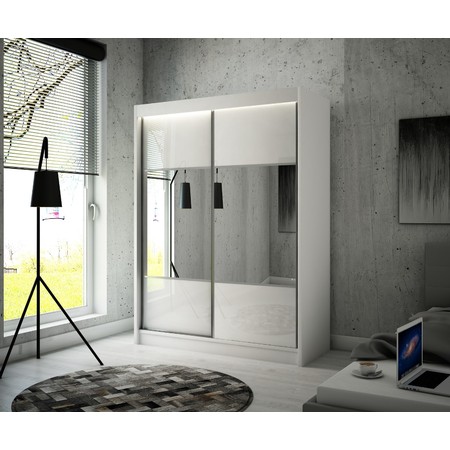 Kvalitní Šatní Skříň Rico 250 cm Vanilka Dub Sonoma Furniture