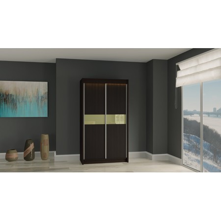 Kvalitní Šatní Skříň Tanna 120 cm Wenge Furniture