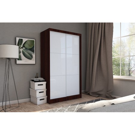 Kvalitní Šatní Skříň Viviana 180 cm Wenge/bílá Furniture