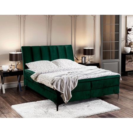 Čalouněná postel ALABAMA rozměr 120x200 cm Zelená TT-FURNITURE