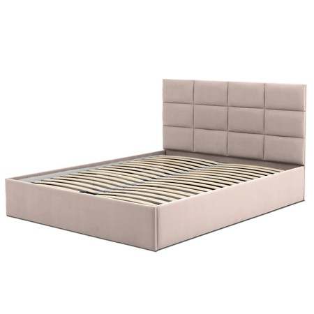 Čalouněná postel TORES bez matrace rozměr 160x200 cm Světle šedá Signal-nabytek