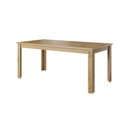 Jídelní stůl Lugo 180x90 - dub artisan/černá Idzczakmeble