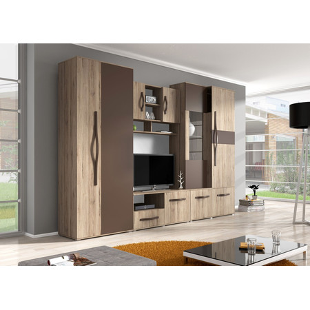 Obývací sestava Modena 300x52 - san remo rustic/dub Idzczakmeble