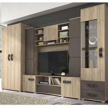 Obývací sestava San Remo 310x52 - san remo rustic/dub Idzczakmeble