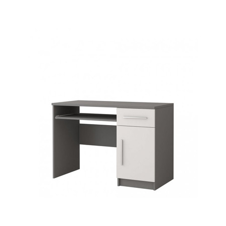 Počítačový stůl Omega II - šedá/bílá Idzczakmeble