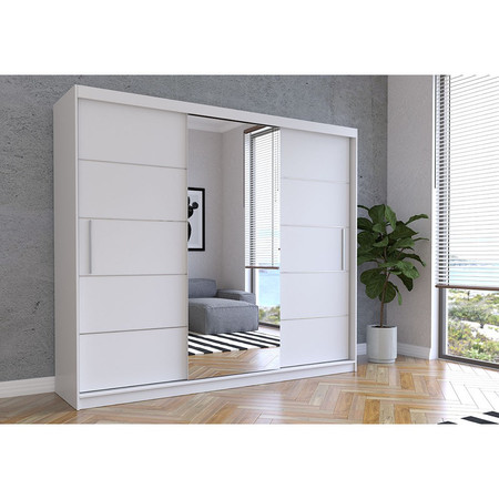 Skříň Alba 250x61 cm - bílá Idzczakmeble