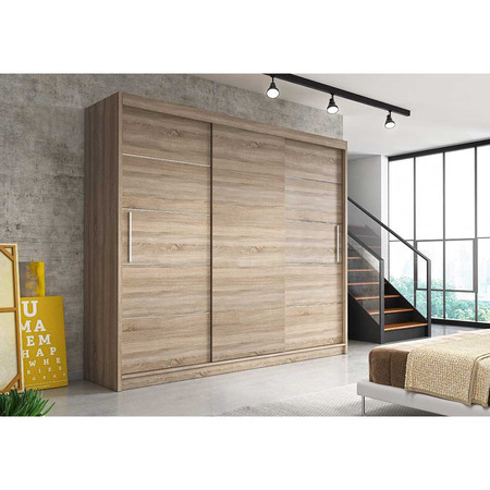 Skříň Alba II 250x61 cm - dub sonoma Idzczakmeble