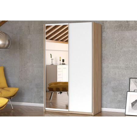 Skříň Hit 120x55 cm - dub sonoma/bílá Idzczakmeble