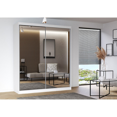 Skříň Multi 203x61 cm - bílá Idzczakmeble