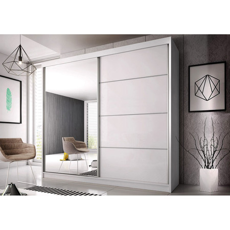 Skříň Multi 35 233x61 cm - bílá Idzczakmeble