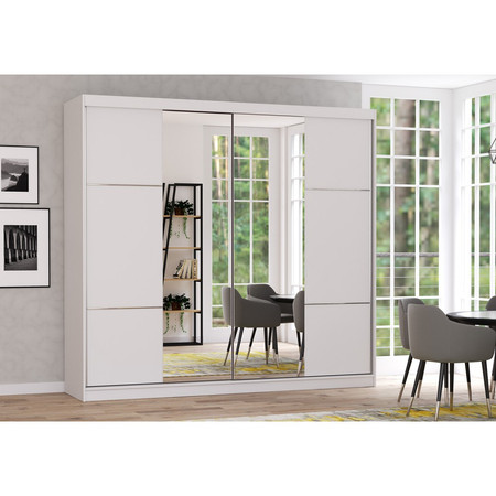 Skříň Multi 38 233x61 cm - bílá Idzczakmeble