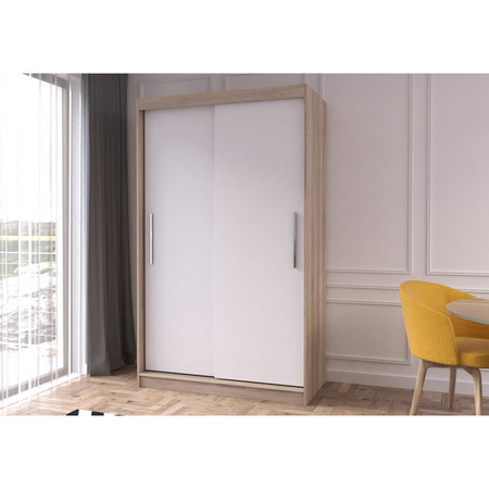 Skříň Neomi 04 120x61 cm - dub sonoma/bílá Idzczakmeble
