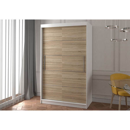 Skříň Neomi 06 120x61 cm - bílá/dub sonoma Idzczakmeble