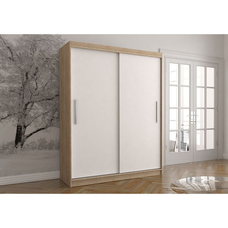 Skříň Vista 04 150x61 cm - dub sonoma/bílá Idzczakmeble