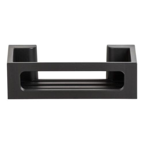 Hnědá samodržící plastová koupelnová polička Bralia - Wenko WENKO