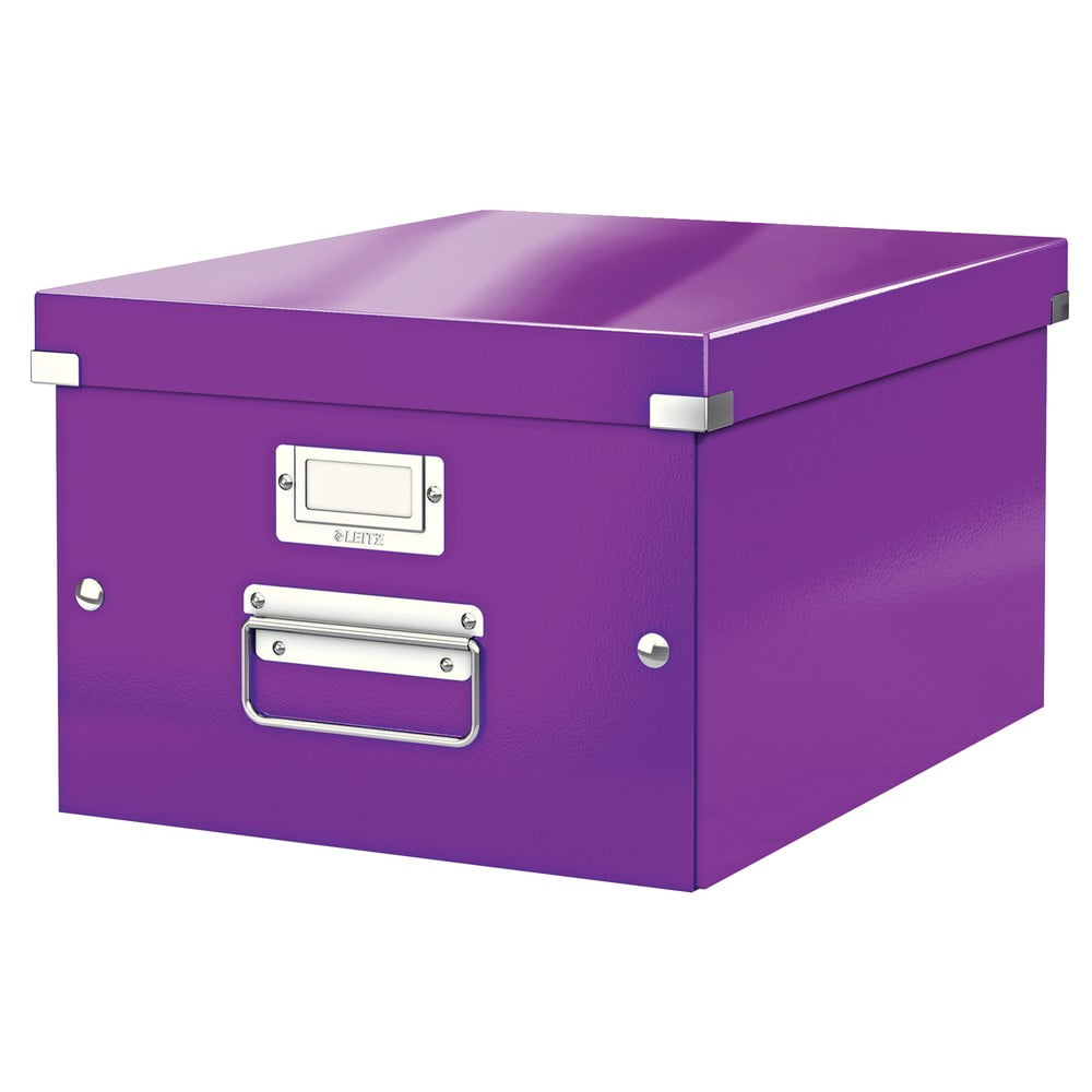 Fialová úložná krabice Leitz Universal