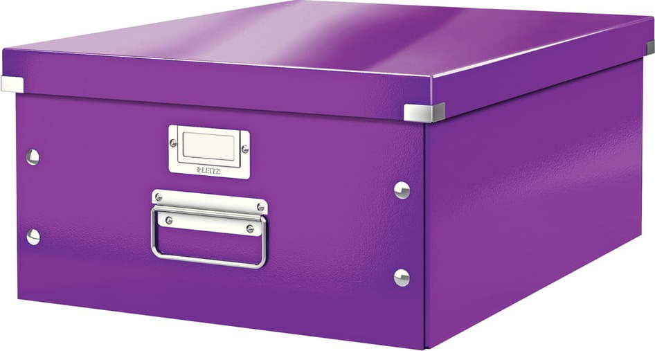 Fialová úložná krabice Leitz Universal