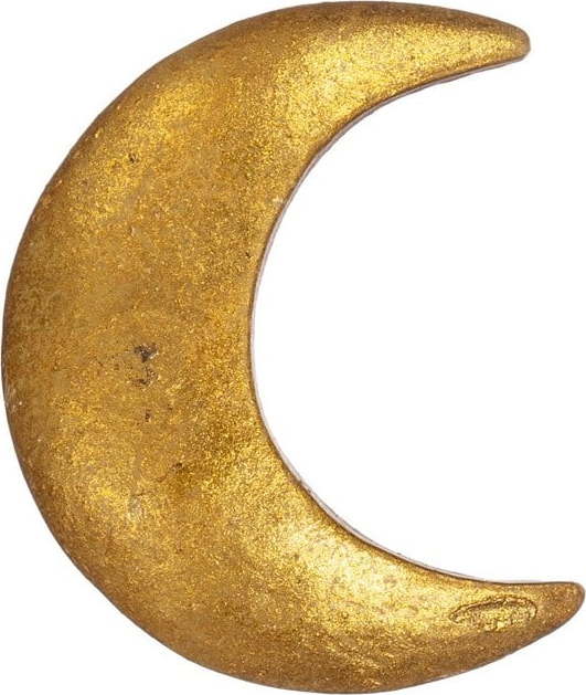 Cínová úchytka na šuplík ve zlaté barvě Sass & Belle Crescent Moon Sass & Belle