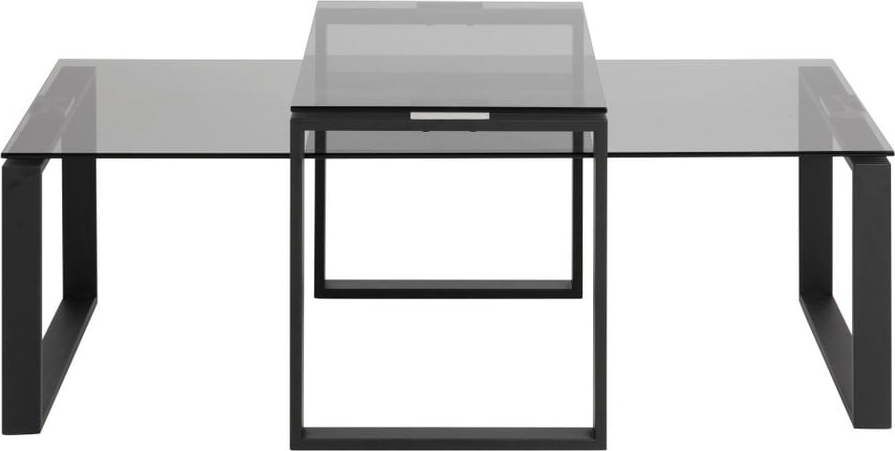 Sada 2 konferenčních stolků se skleněnou deskou Actona Katrine Actona