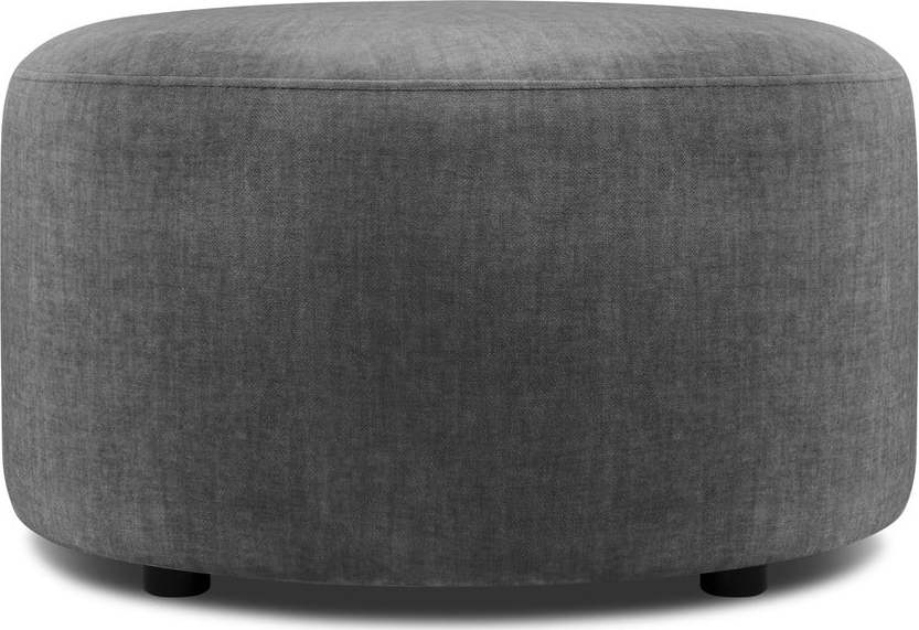 Šedý sametový puf Mazzini Sofas Debbie