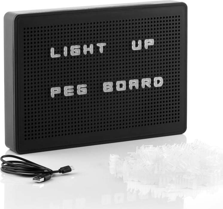 Černá LED světelná tabule s písmenky InnovaGoods InnovaGoods