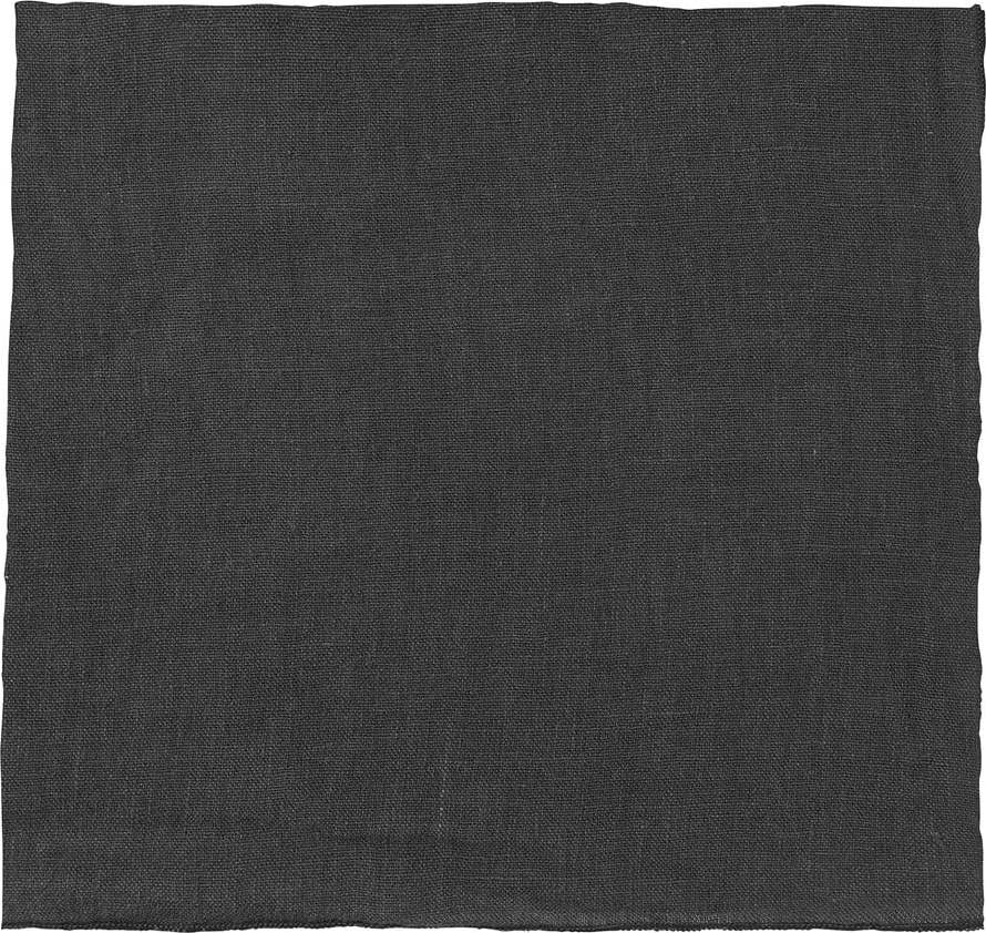 Černý lněný ubrousek Blomus