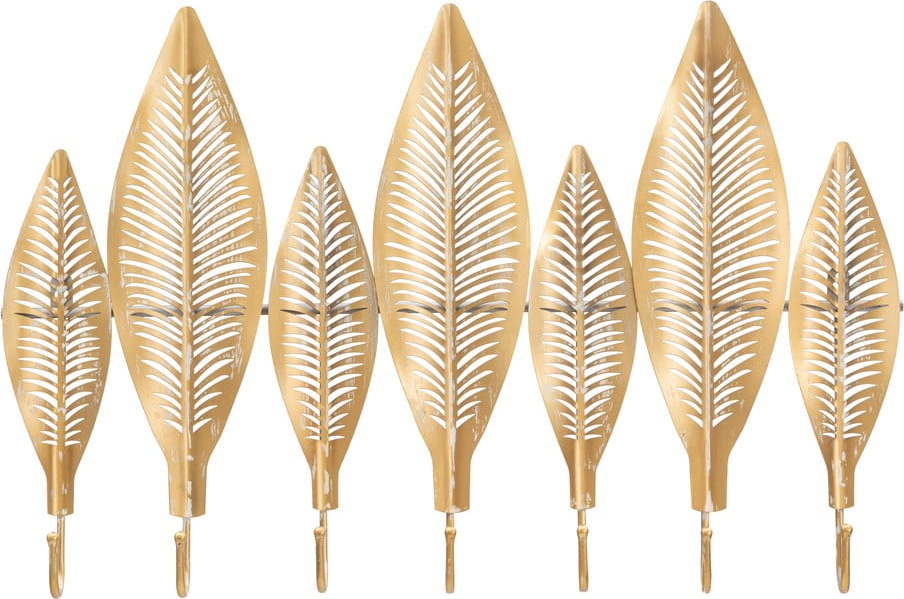 Nástěnný věšák ve zlaté barvě Mauro Ferretti Long Leaf Mauro Ferretti