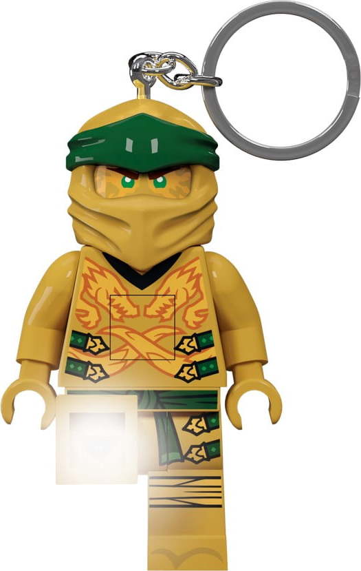 Svítící klíčenka LEGO® Ninjago Legacy Gold Ninja LEGO