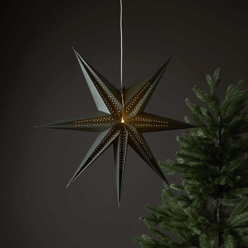 Zelená vánoční světelná dekorace ø 60 cm Point - Star Trading Star Trading
