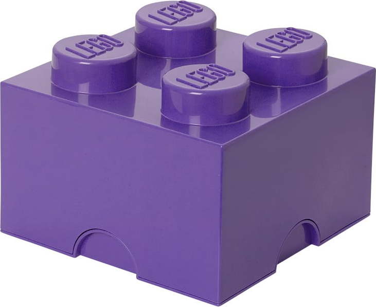 Fialový úložný box čtverec LEGO® LEGO