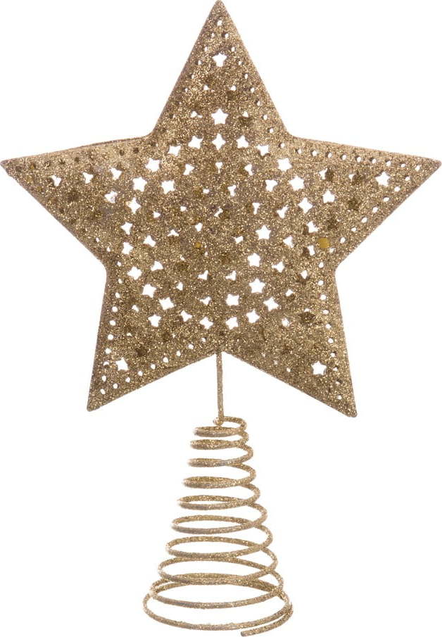 Hvězda na vánoční strom ve zlaté barvě Unimasa Terminal ø 12 cm Unimasa