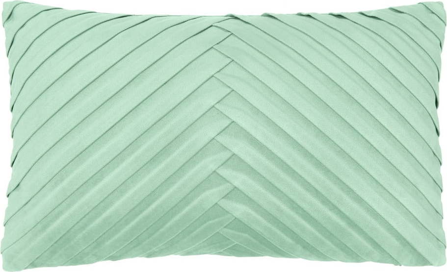 Zelený sametový dekorativní povlak na polštář Westwing Collection Lucie