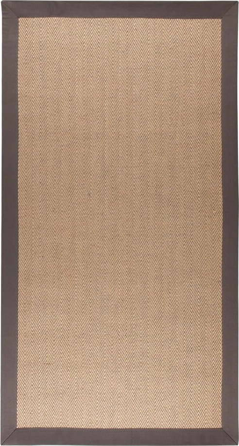 Hnědo-šedý jutový koberec Flair Rugs Herringbone