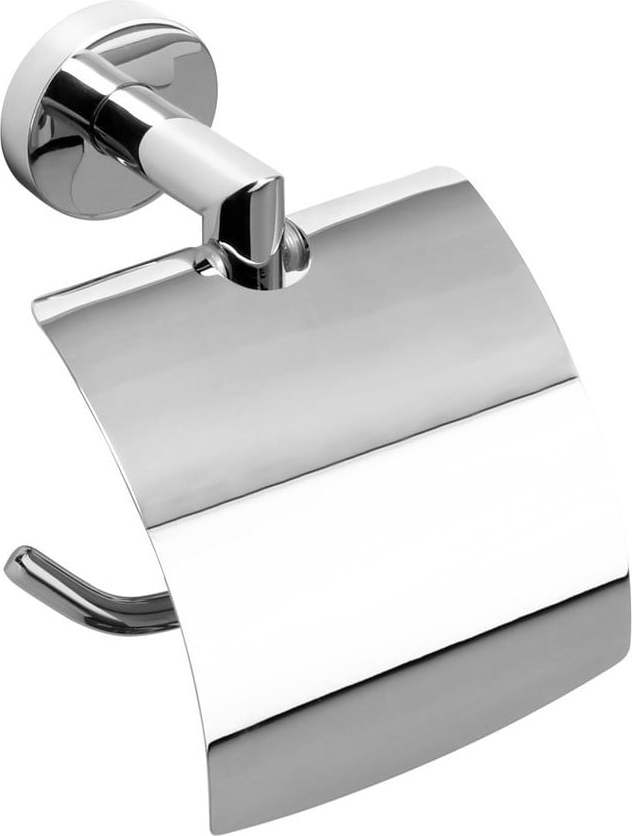 Mosazný držák na toaletní papír ve stříbrné barvě Sapho X-Round Sapho