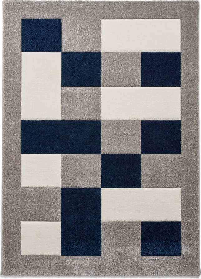 Modro-šedý koberec Think Rugs Brooklyn