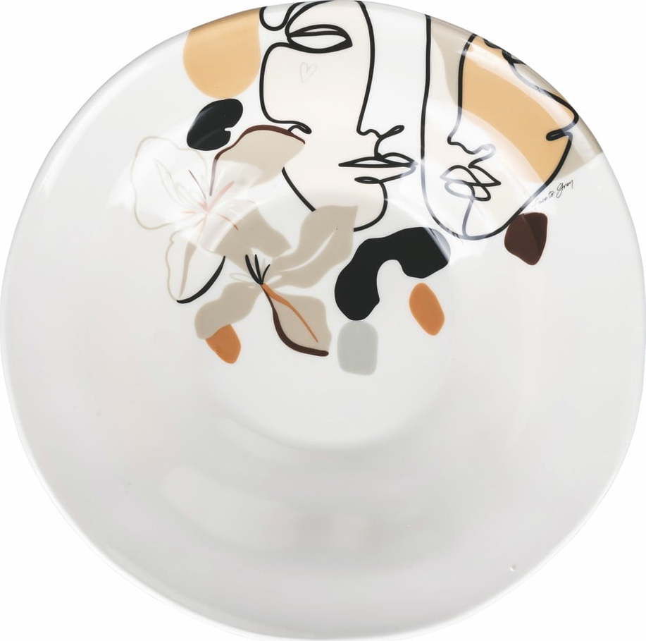 Keramická mísa na salát Villa d'Este Face to Grey