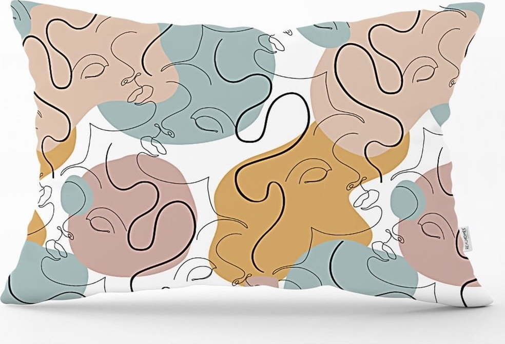 Povlak na polštář Minimalist Cushion Covers Drawing Art Rectangle