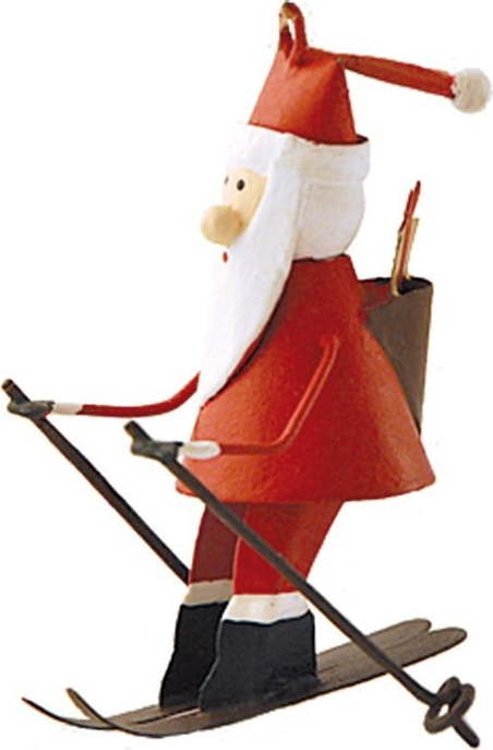 Závěsná vánoční dekorace Santa on Skiis - G-Bork G-Bork