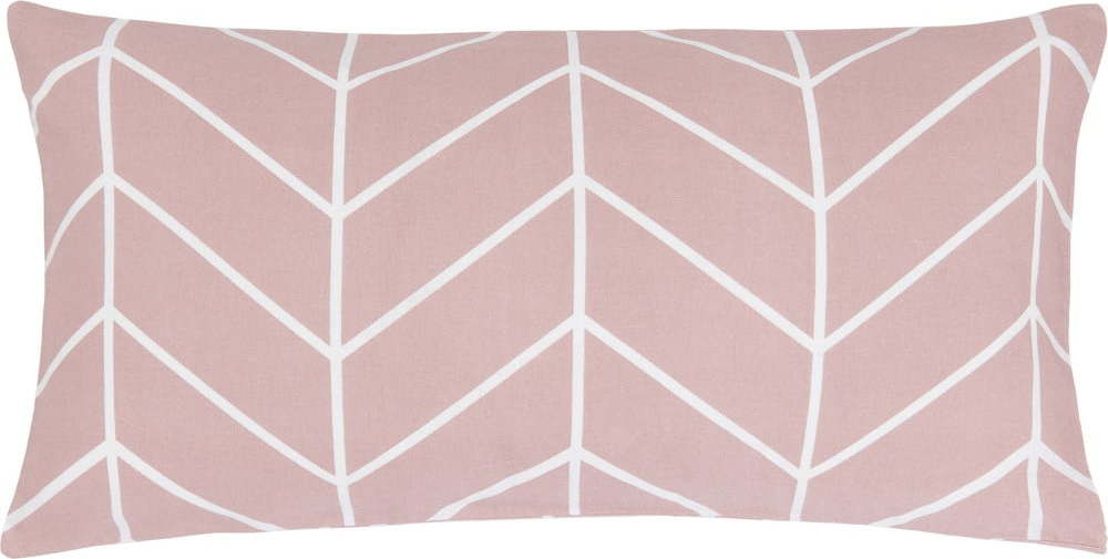 Sada 2 růžových flanelových dekorativních povlaků na polštář Westwing Collection Yule