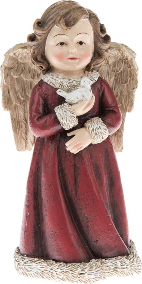 Soška anděla s holubičkou Dakls