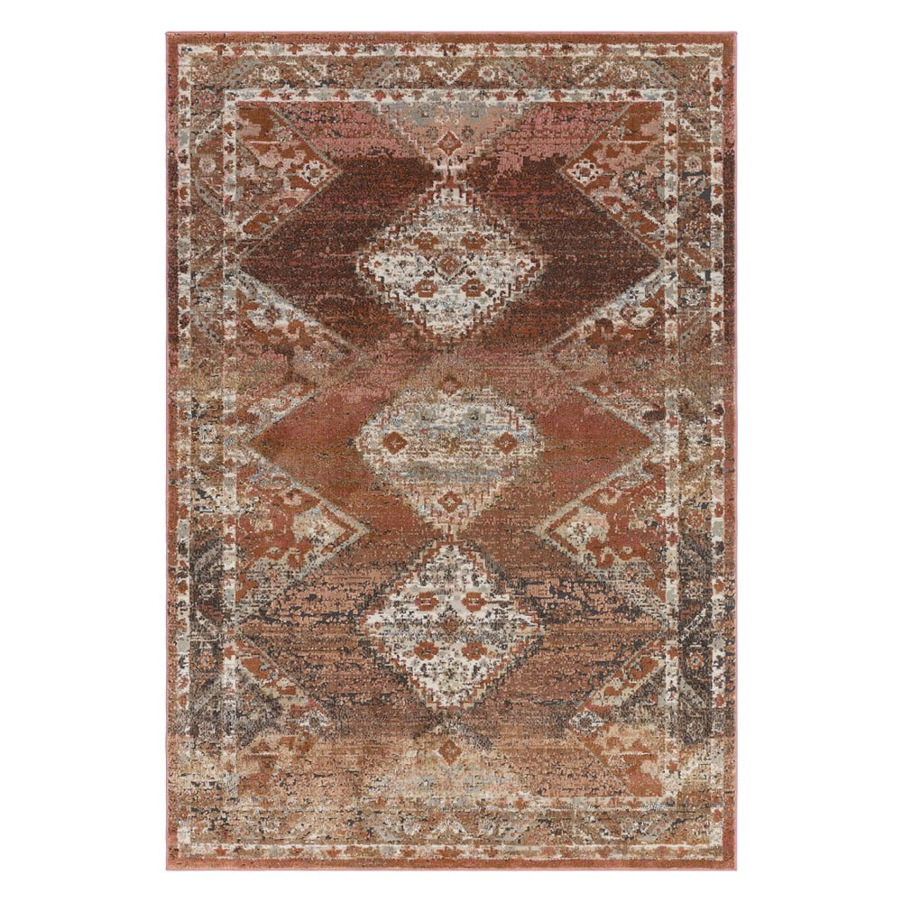 Červeno-hnědý koberec 170x120 cm Zola - Asiatic Carpets Asiatic Carpets