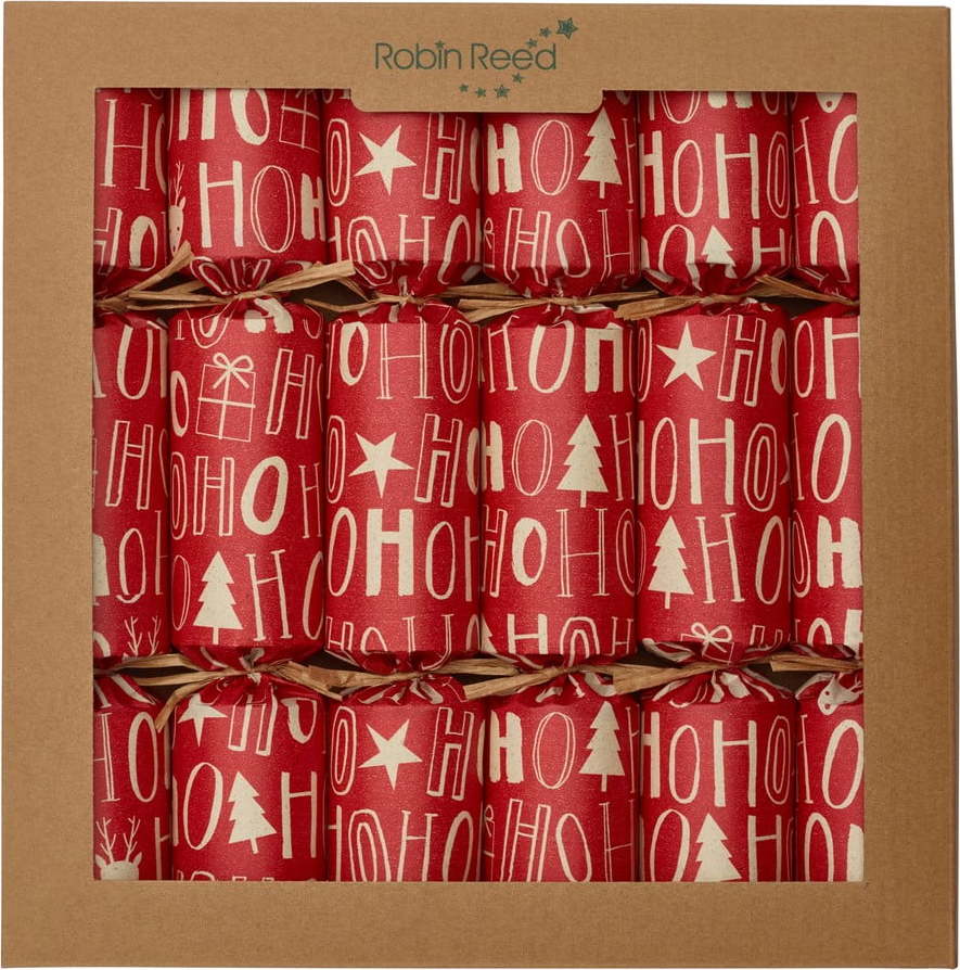Vánoční crackery v sadě 6 ks Ho Ho Ho - Robin Reed Robin Reed