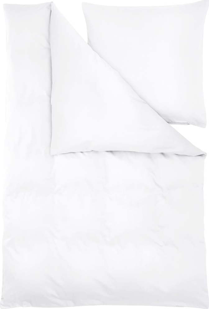 Bílé povlečení z bavlněného saténu 200x135 cm Comfort - Westwing Collection Westwing Collection