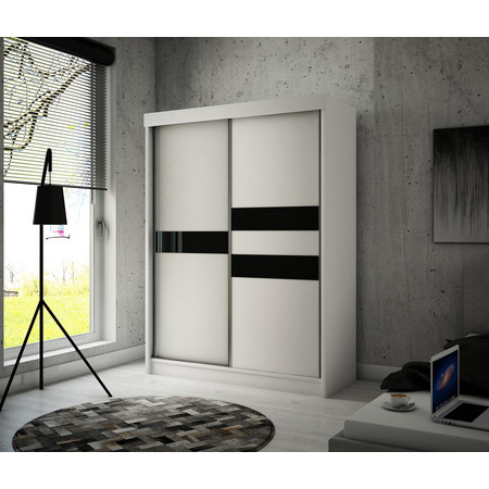 Kvalitní Šatní Skříň Arrow 200 cm Wenge Černá Furniture
